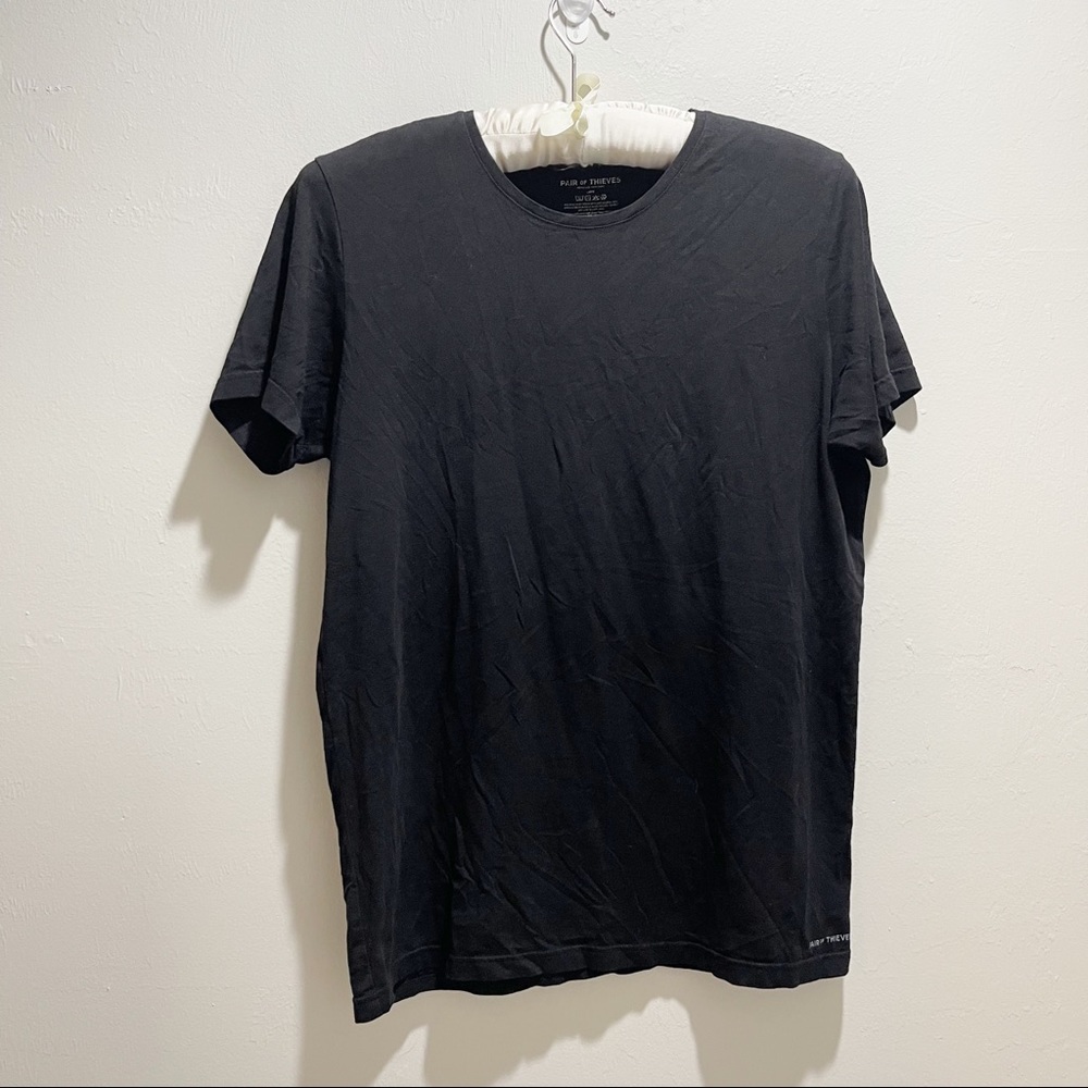 PAIR OF THIEVES Men's Black Super Soft Undershirt T-Shirt Crew Neck Size Large